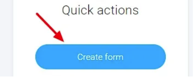 Contact form button with arrow